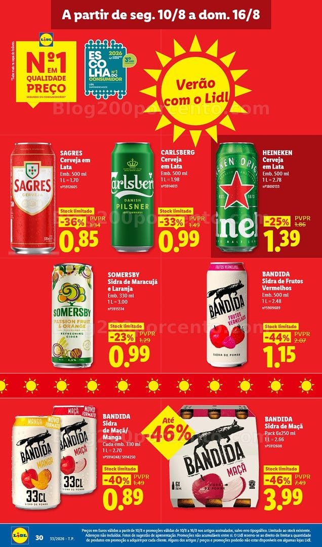 Antevisão Folheto LIDL Promoções de 10 a 16 agosto - Edição Digital