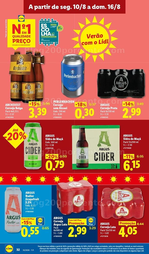Antevisão Folheto LIDL Promoções de 10 a 16 agosto - Edição Digital