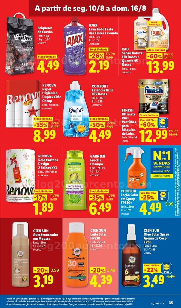 Antevisão Folheto LIDL Promoções de 10 a 16 agosto - Edição Digital