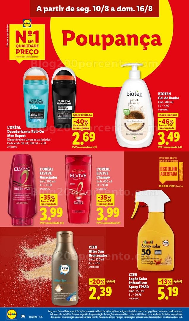 Antevisão Folheto LIDL Promoções de 10 a 16 agosto - Edição Digital