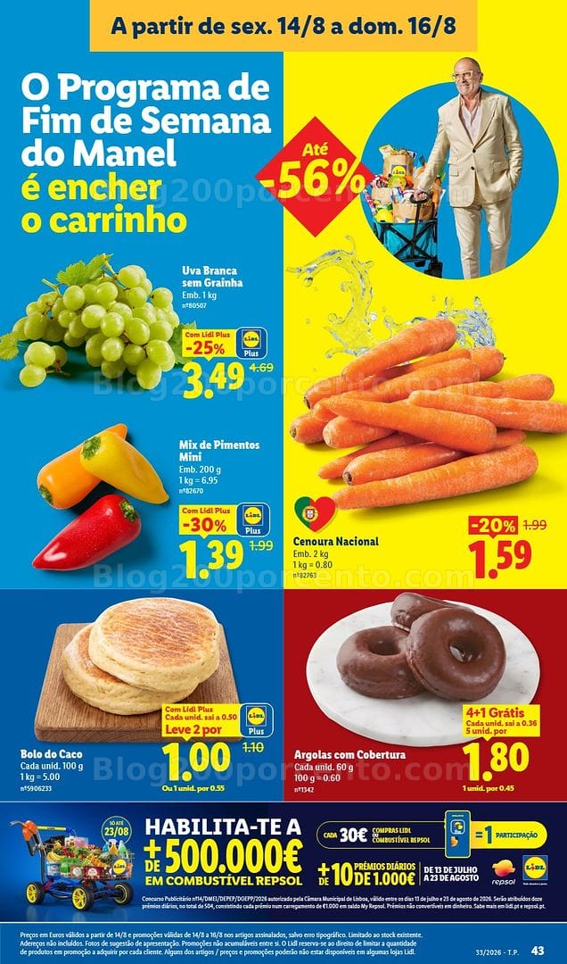 Antevisão Folheto LIDL Promoções de 10 a 16 agosto - Edição Digital