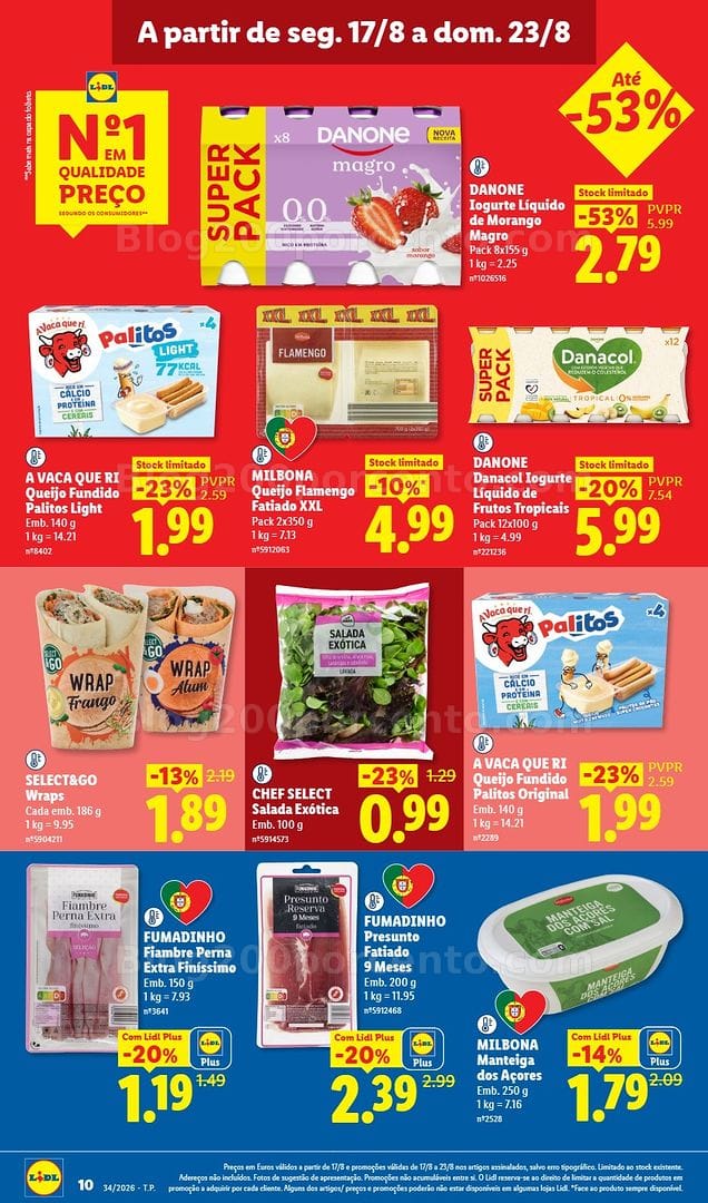 Antevisão Folheto LIDL Supermercado Promoções de 17 a 23 agosto - Edição Digital