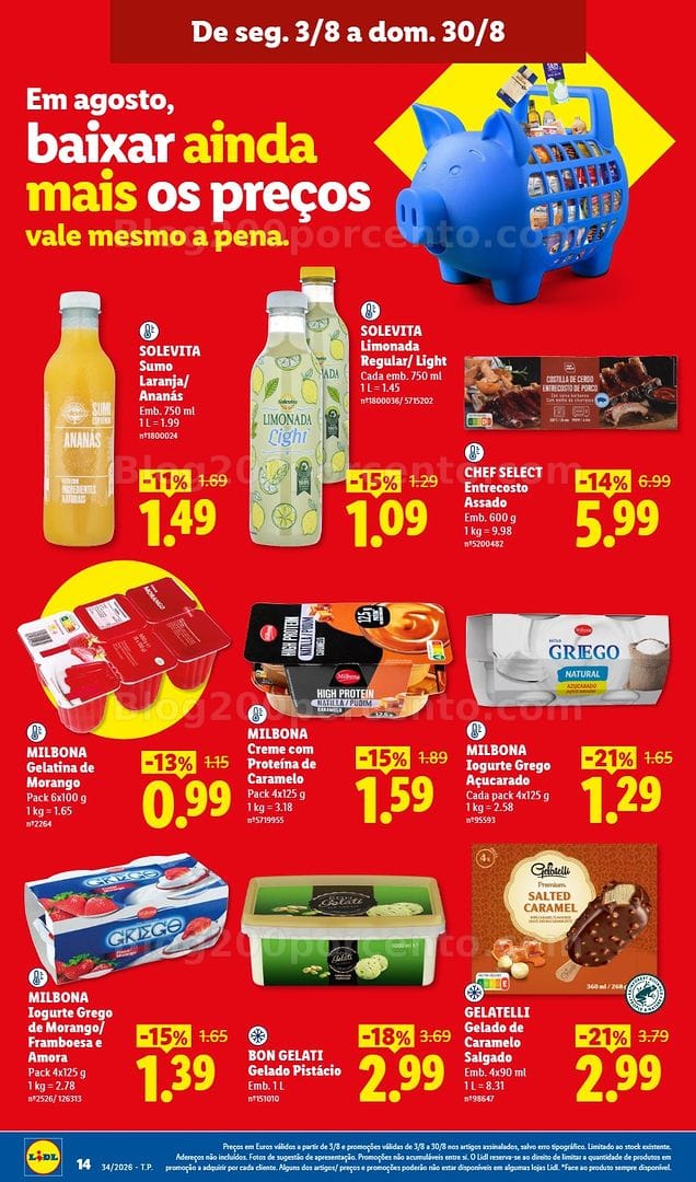Antevisão Folheto LIDL Supermercado Promoções de 17 a 23 agosto - Edição Digital