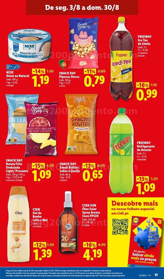 Antevisão Folheto LIDL Supermercado Promoções de 17 a 23 agosto - Edição Digital