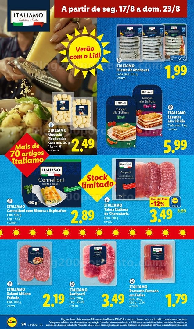 Antevisão Folheto LIDL Supermercado Promoções de 17 a 23 agosto - Edição Digital