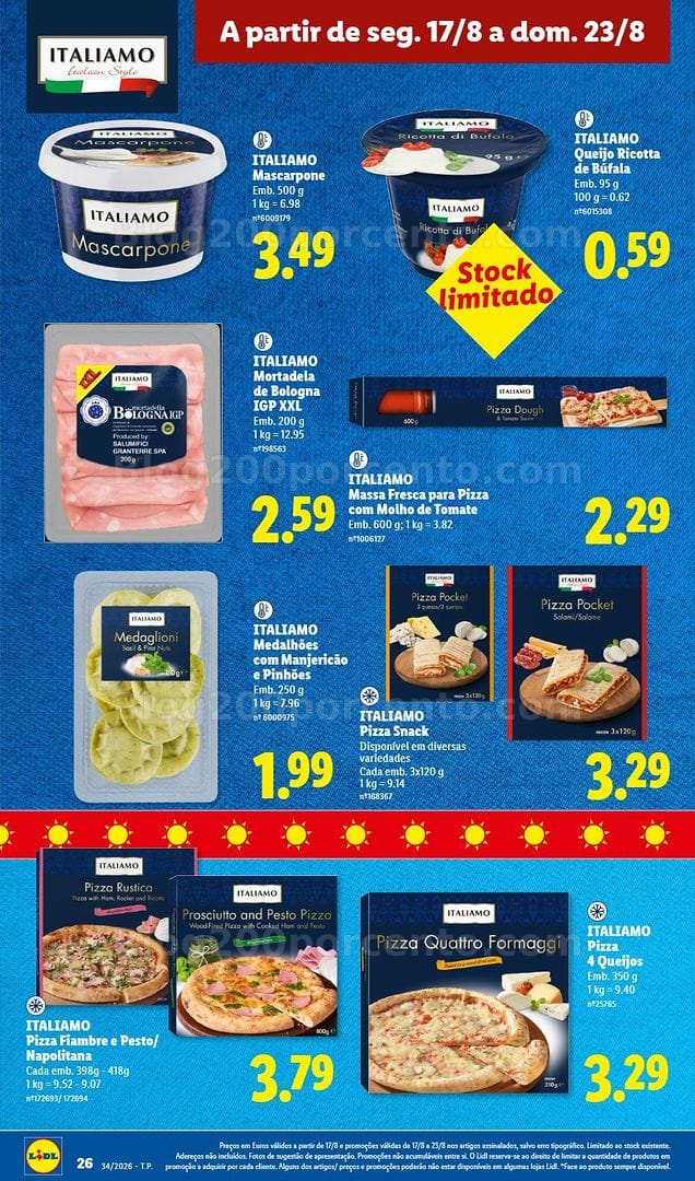 Antevisão Folheto LIDL Supermercado Promoções de 17 a 23 agosto - Edição Digital