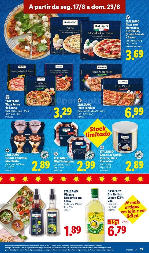 Antevisão Folheto LIDL Supermercado Promoções de 17 a 23 agosto - Edição Digital