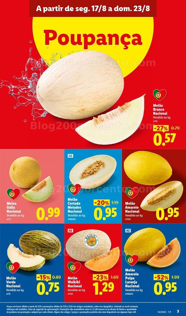 Antevisão Folheto LIDL Supermercado Promoções de 17 a 23 agosto - Edição Digital