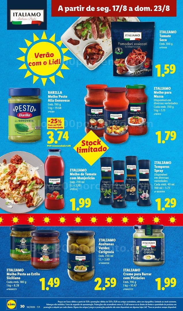 Antevisão Folheto LIDL Supermercado Promoções de 17 a 23 agosto - Edição Digital
