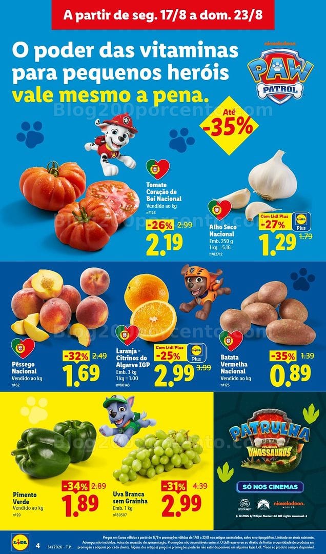 Antevisão Folheto LIDL Supermercado Promoções de 17 a 23 agosto - Edição Digital