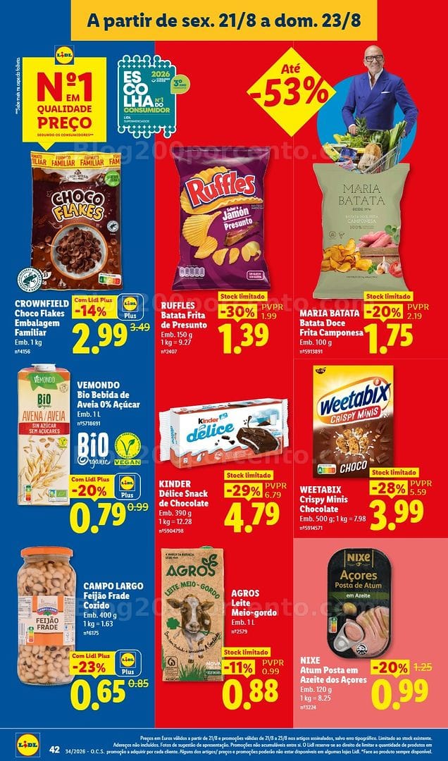Antevisão Folheto LIDL Supermercado Promoções de 17 a 23 agosto - Edição Digital