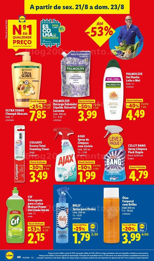 Antevisão Folheto LIDL Supermercado Promoções de 17 a 23 agosto - Edição Digital