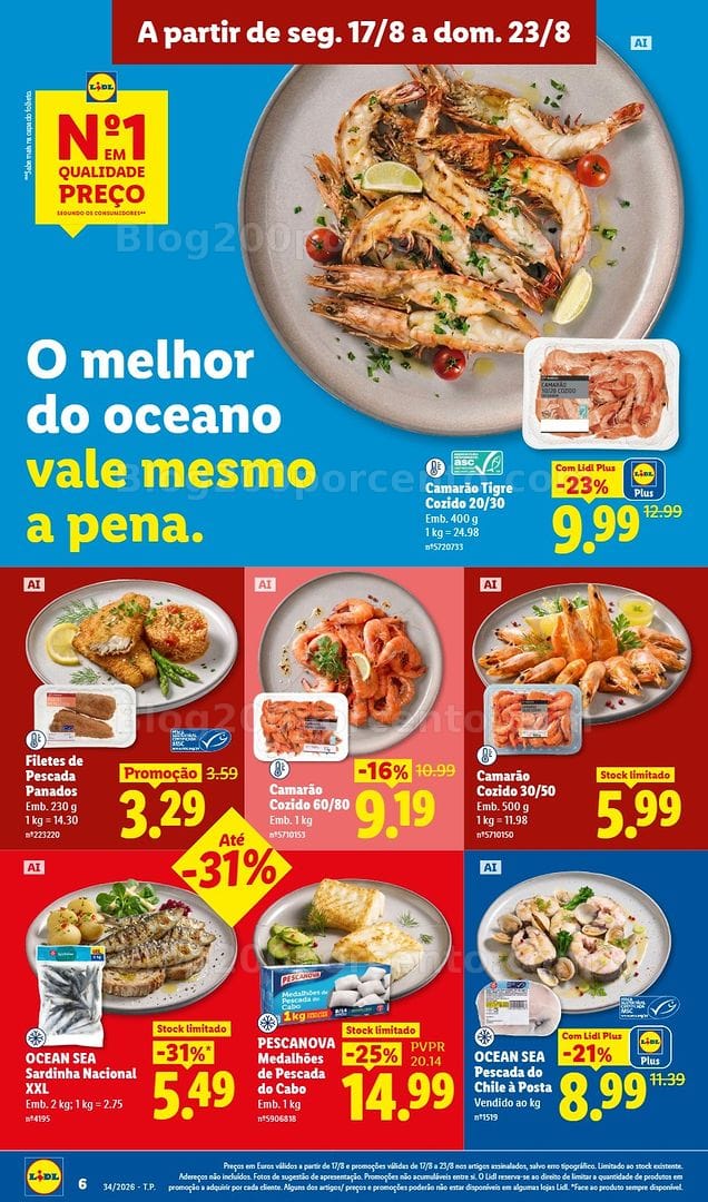 Antevisão Folheto LIDL Supermercado Promoções de 17 a 23 agosto - Edição Digital