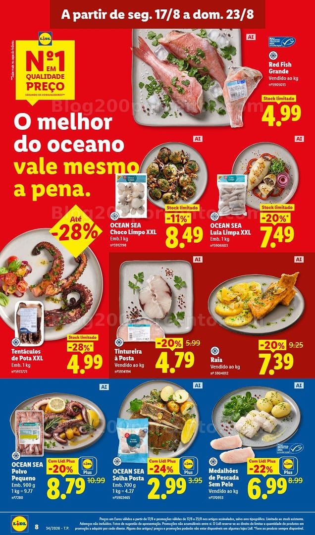 Antevisão Folheto LIDL Supermercado Promoções de 17 a 23 agosto - Edição Digital