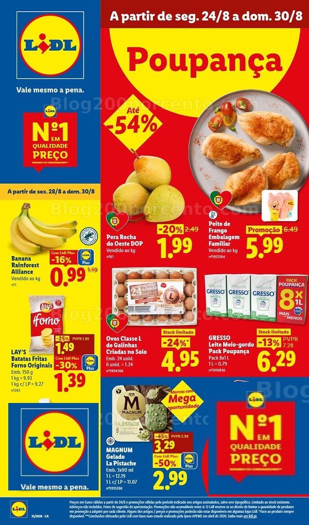 Antevisão Folheto LIDL Promoções de 24 a 30 agosto - Edição Digital