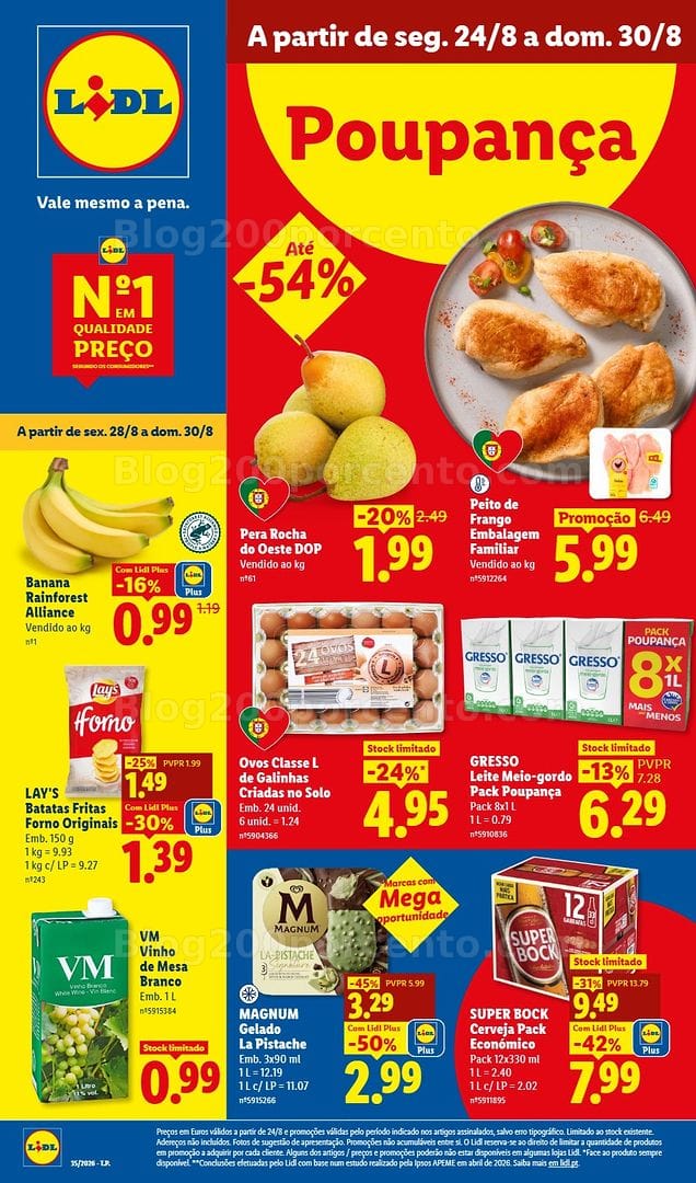 Antevisão Folheto LIDL Promoções de 24 a 30 agosto - Edição Digital