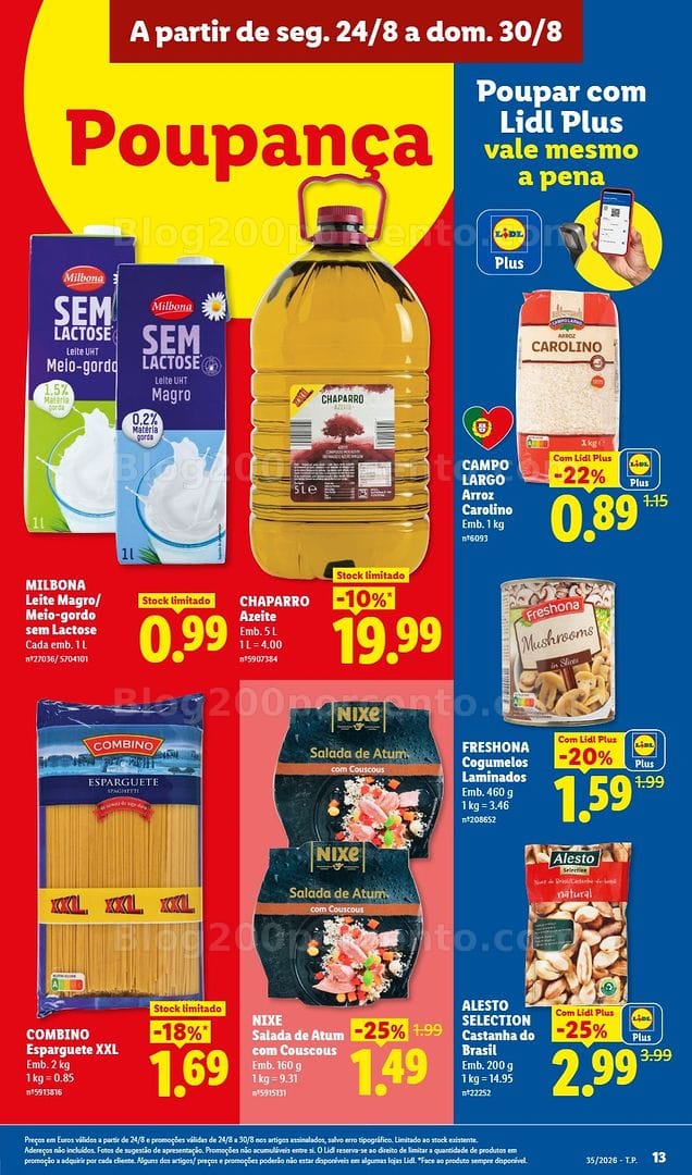 Antevisão Folheto LIDL Promoções de 24 a 30 agosto - Edição Digital