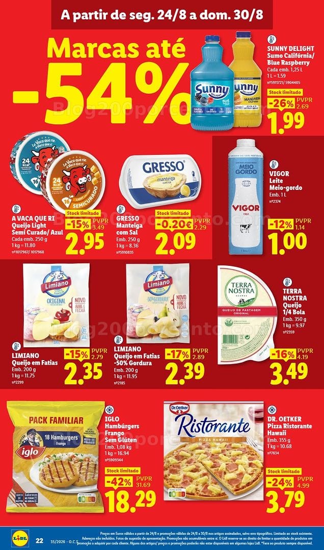 Antevisão Folheto LIDL Promoções de 24 a 30 agosto - Edição Digital