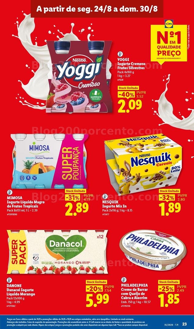 Antevisão Folheto LIDL Promoções de 24 a 30 agosto - Edição Digital