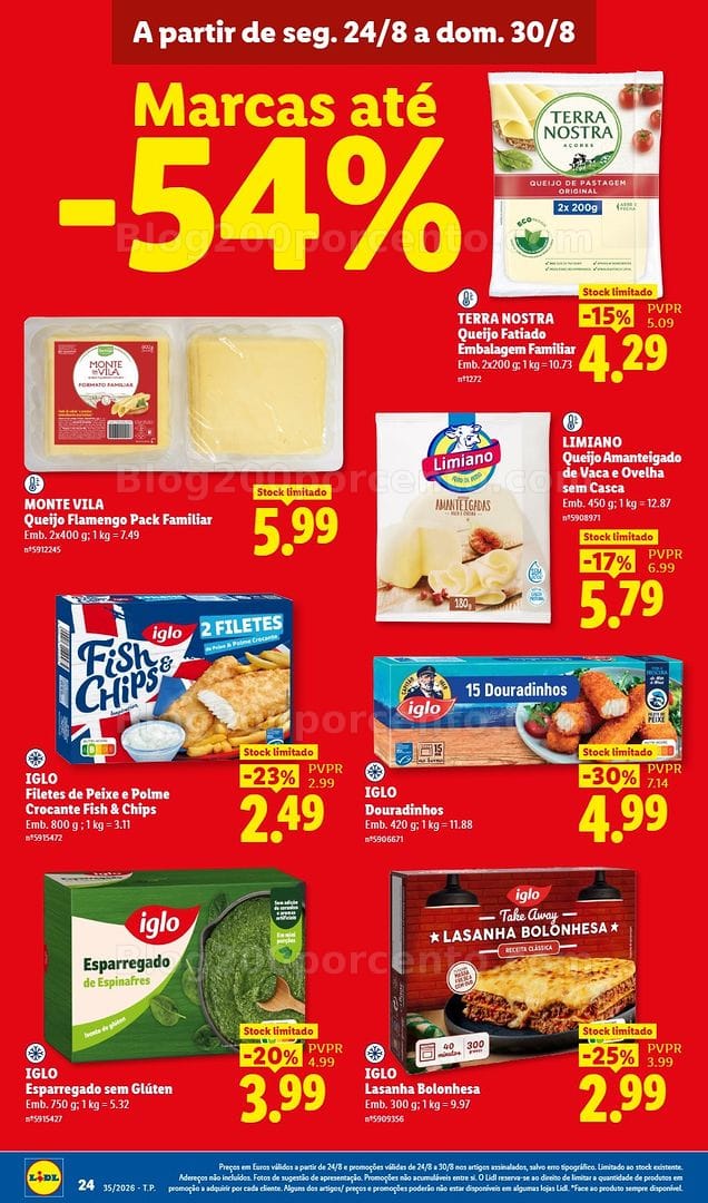 Antevisão Folheto LIDL Promoções de 24 a 30 agosto - Edição Digital