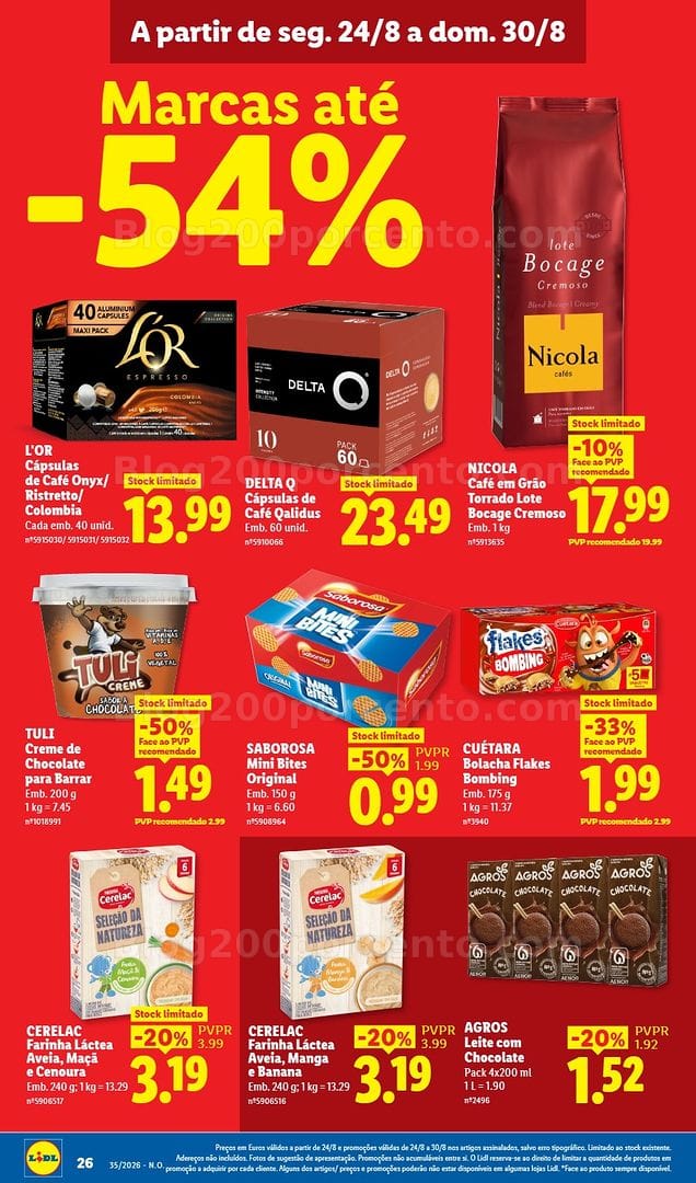 Antevisão Folheto LIDL Promoções de 24 a 30 agosto - Edição Digital