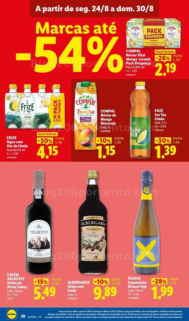 Antevisão Folheto LIDL Promoções de 24 a 30 agosto - Edição Digital