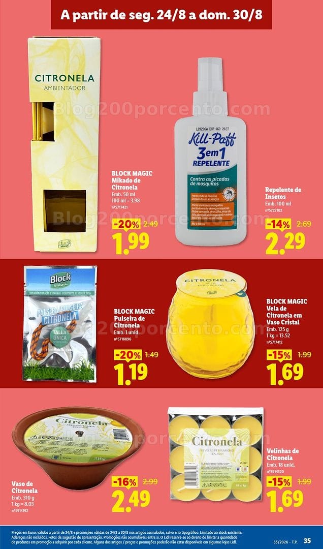 Antevisão Folheto LIDL Promoções de 24 a 30 agosto - Edição Digital
