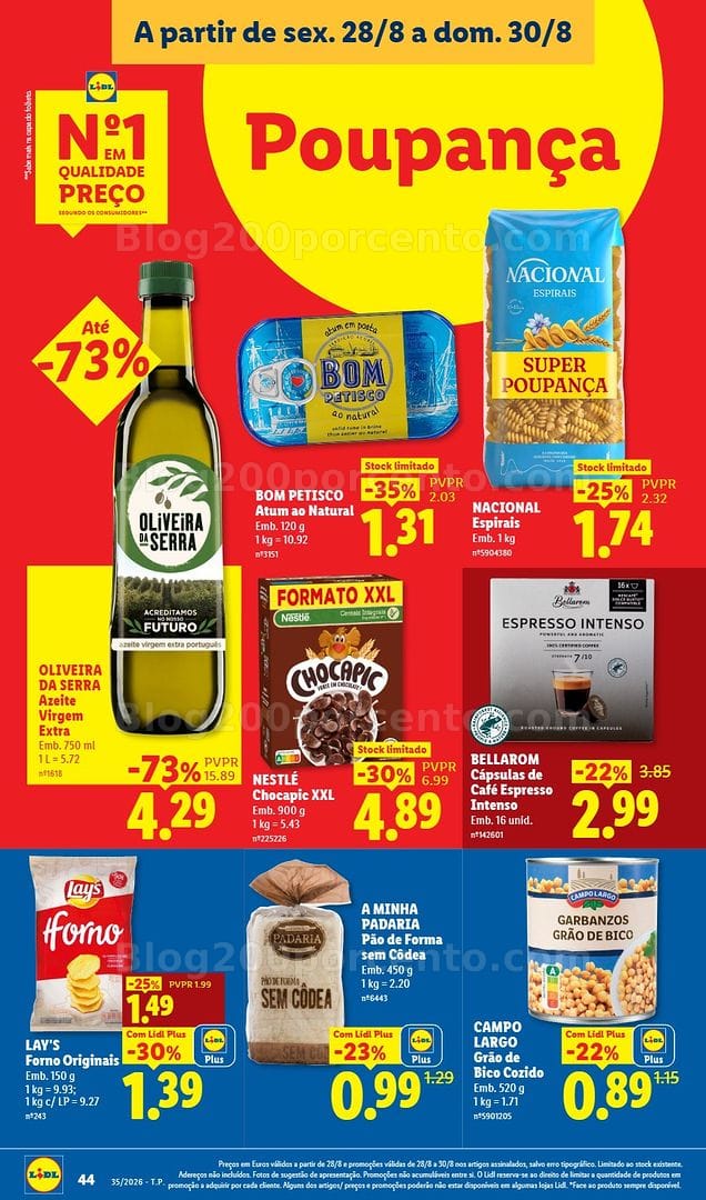 Antevisão Folheto LIDL Promoções de 24 a 30 agosto - Edição Digital