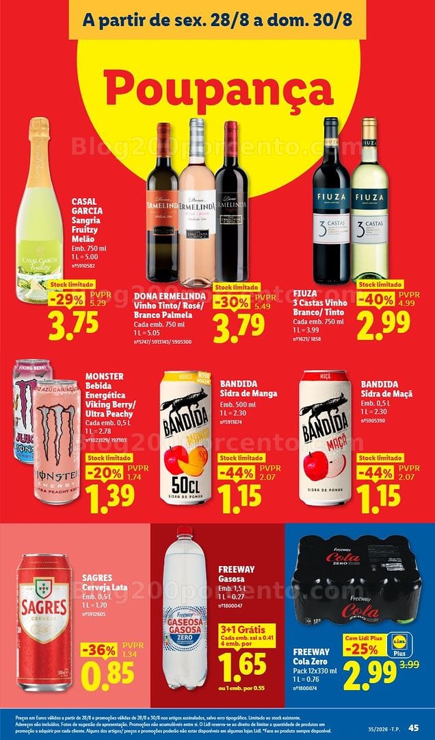Antevisão Folheto LIDL Promoções de 24 a 30 agosto - Edição Digital
