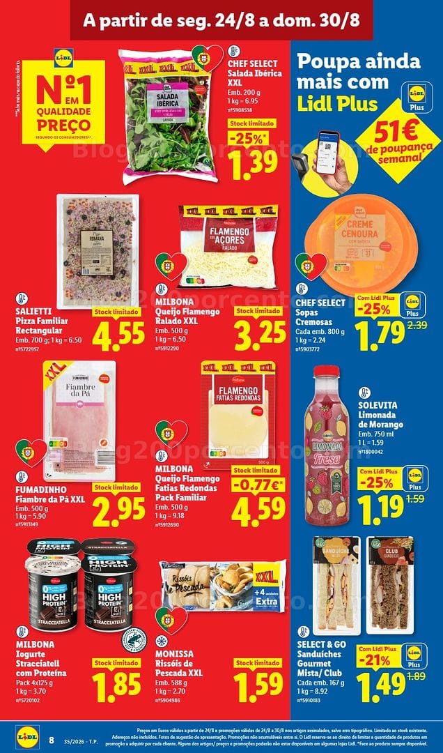 Antevisão Folheto LIDL Promoções de 24 a 30 agosto - Edição Digital