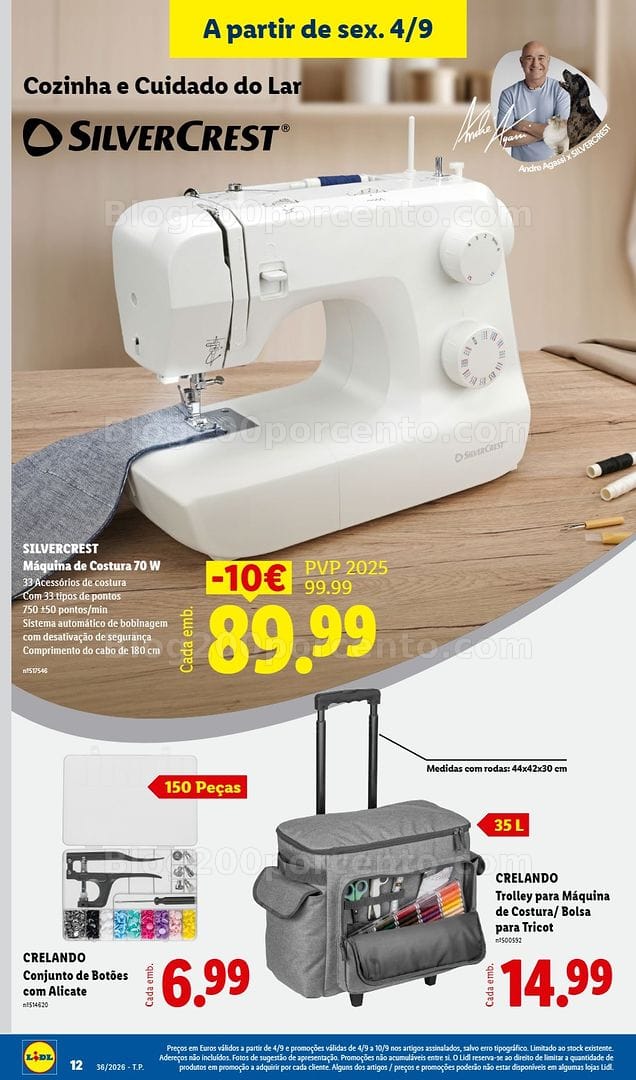 Antevisão Folheto LIDL Bazar Promoções de 4 a 10 setembro