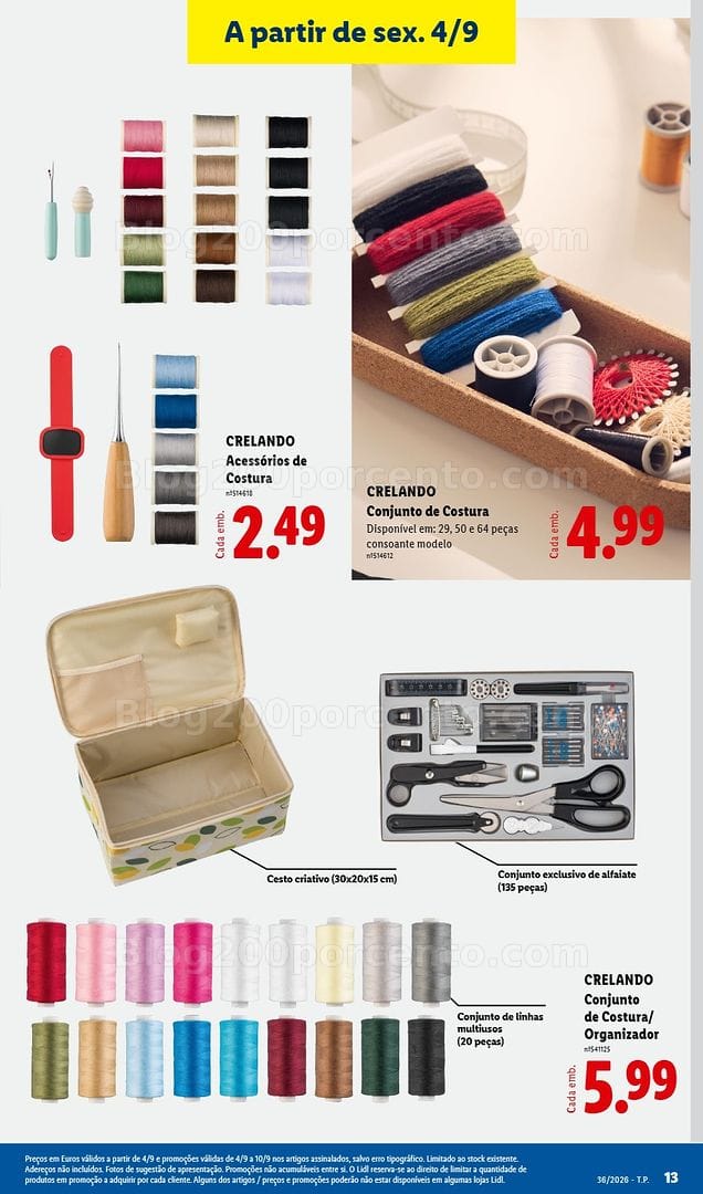 Antevisão Folheto LIDL Promoções Fim de Semana - 4 a 6 setembro