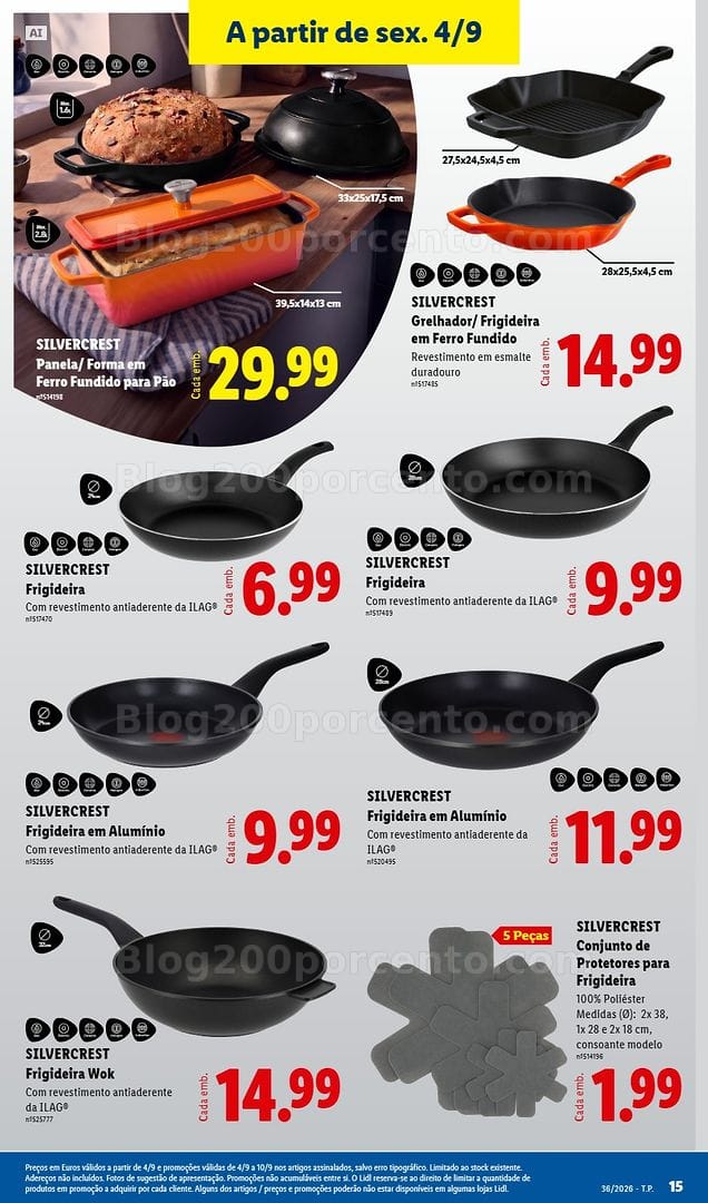 Antevisão Folheto LIDL Promoções Fim de Semana - 4 a 6 setembro