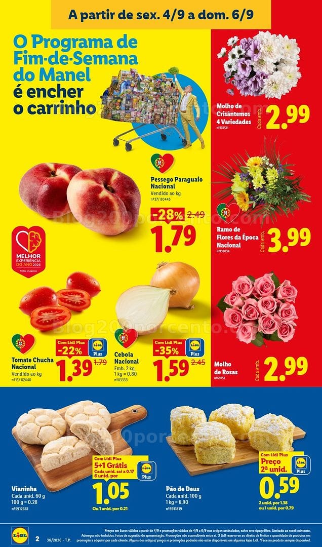 Antevisão Folheto LIDL Promoções Fim de Semana - 4 a 6 setembro
