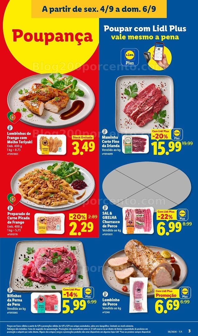 Antevisão Folheto LIDL Promoções Fim de Semana - 4 a 6 setembro