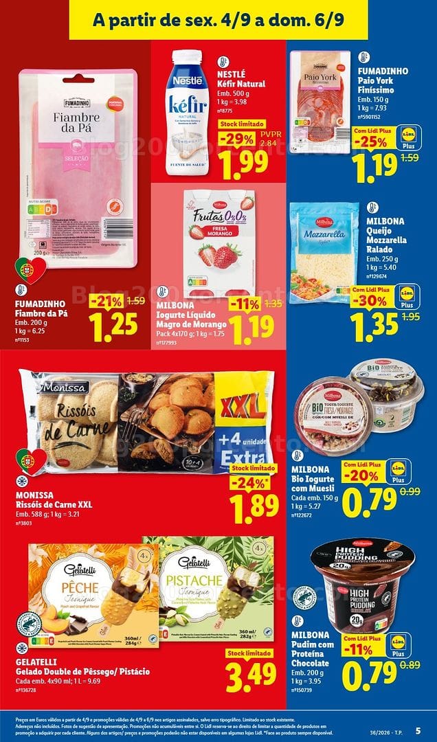 Antevisão Folheto LIDL Promoções Fim de Semana - 4 a 6 setembro