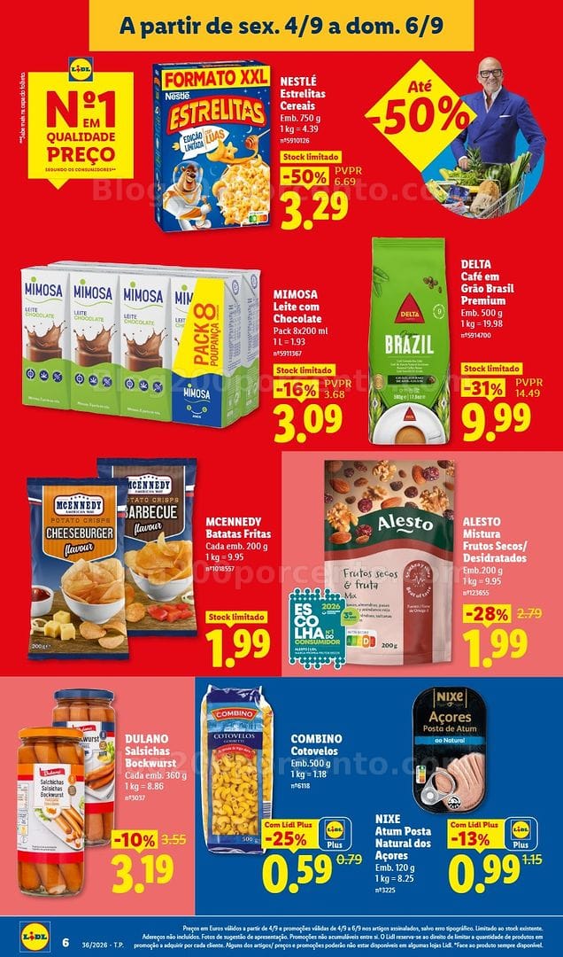 Antevisão Folheto LIDL Promoções Fim de Semana - 4 a 6 setembro
