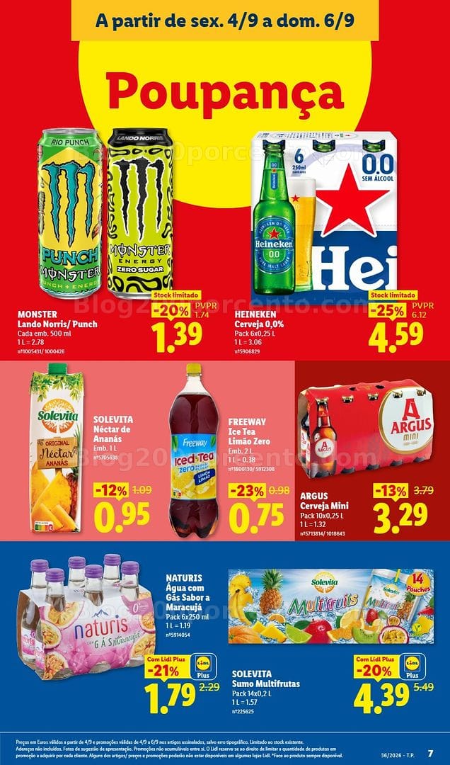 Antevisão Folheto LIDL Promoções Fim de Semana - 4 a 6 setembro