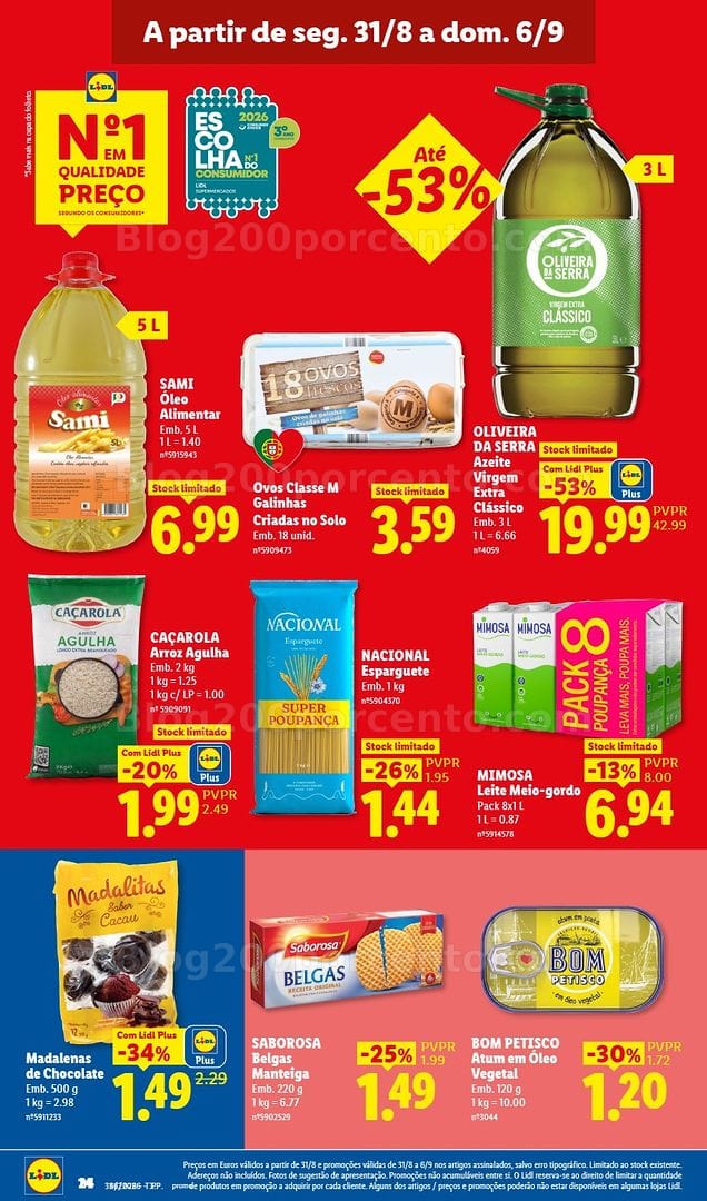 Antevisão Folheto LIDL Promoções de 31 agosto a 6 setembro