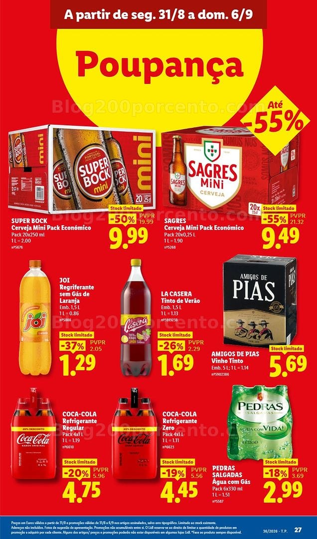 Antevisão Folheto LIDL Promoções de 31 agosto a 6 setembro
