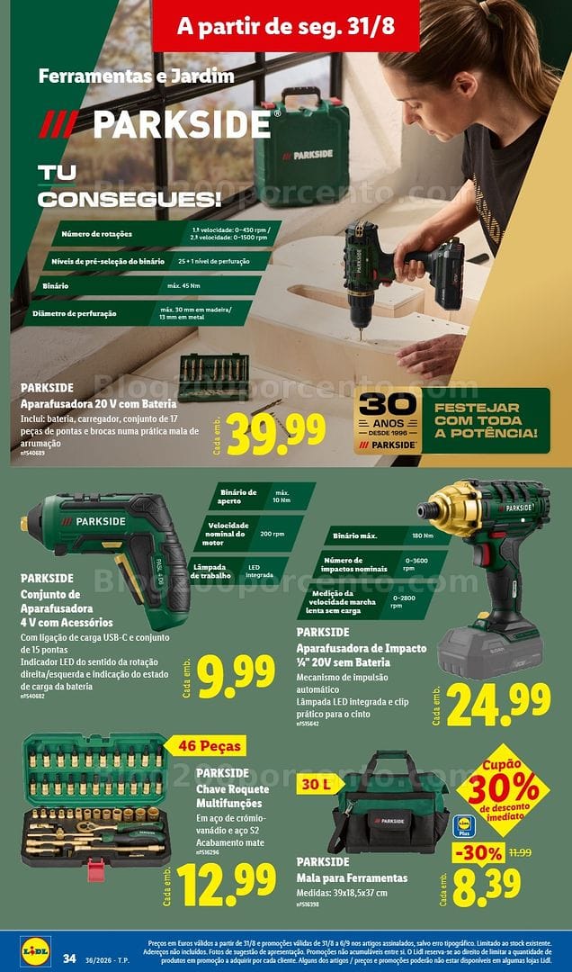Antevisão Folheto LIDL Promoções de 31 agosto a 6 setembro