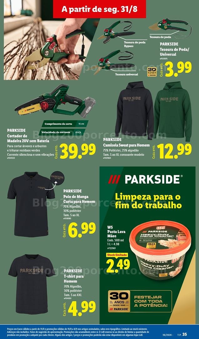 Antevisão Folheto LIDL Promoções de 31 agosto a 6 setembro