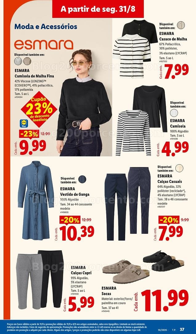 Antevisão Folheto LIDL Bazar Promoções de 31 agosto a 10 setembro