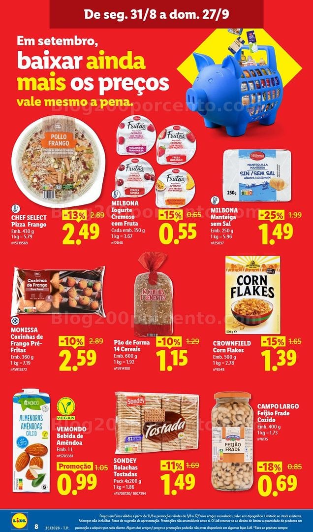 Antevisão Folheto LIDL Baixa de Preços Setembro Promoções de 31 agosto a 27 setembro