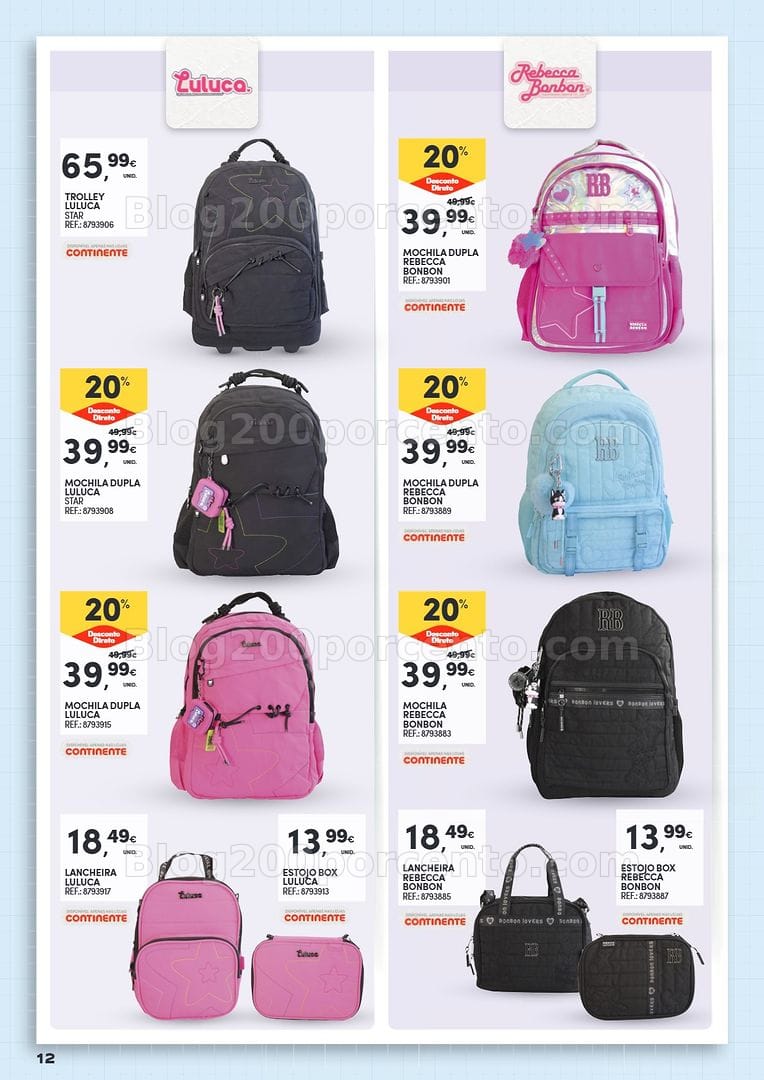 Antevisão Folheto CONTINENTE Regresso às Aulas Promoções de 11 agosto a 20 setembro - Edição Digital