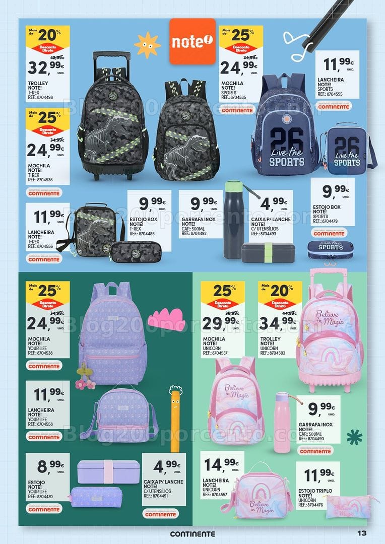 Antevisão Folheto CONTINENTE Regresso às Aulas Promoções de 11 agosto a 20 setembro - Edição Digital