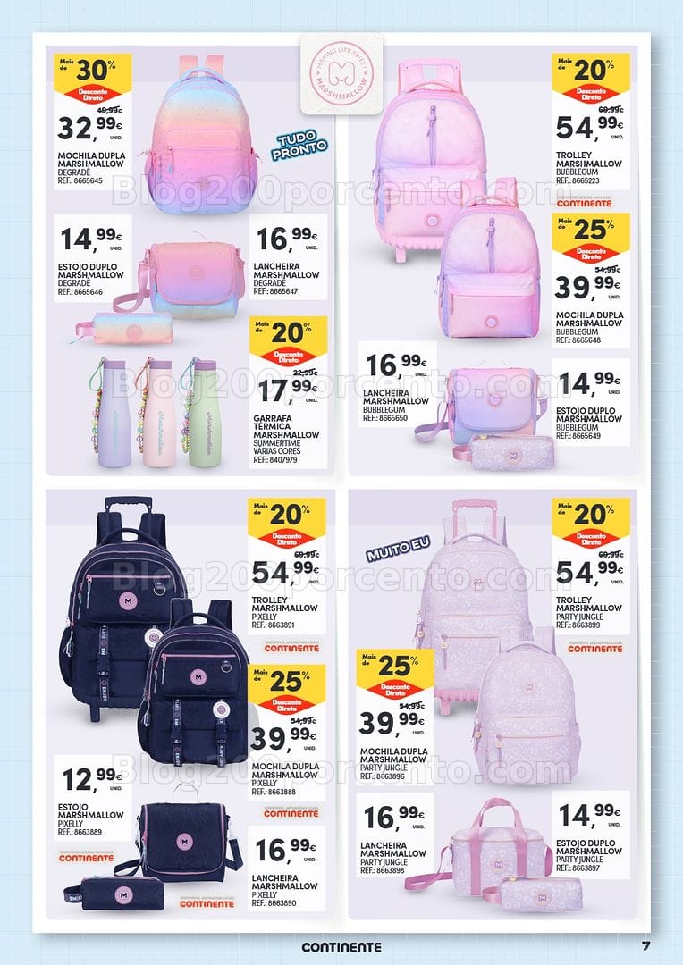 Antevisão Folheto CONTINENTE Regresso às Aulas Promoções de 11 agosto a 20 setembro - Edição Digital