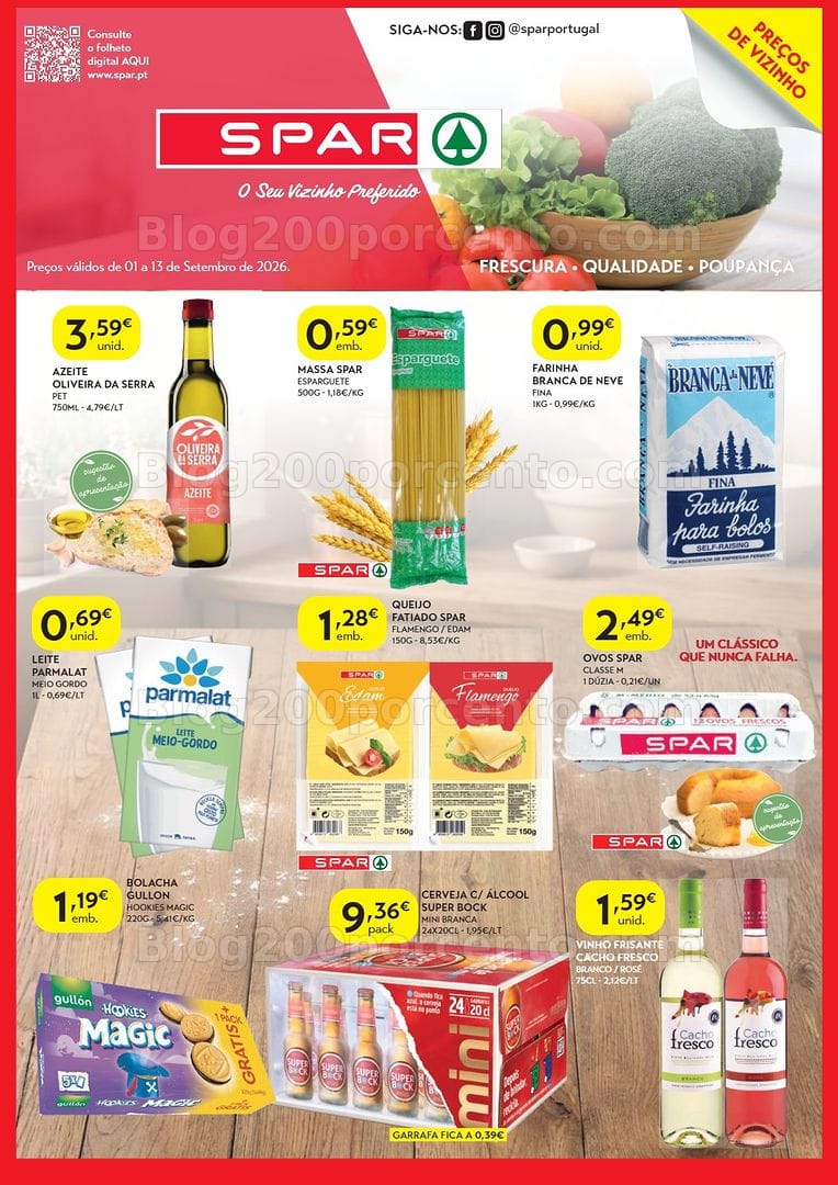 Antevisão Folheto SPAR Promoções de 1 a 13 setembro