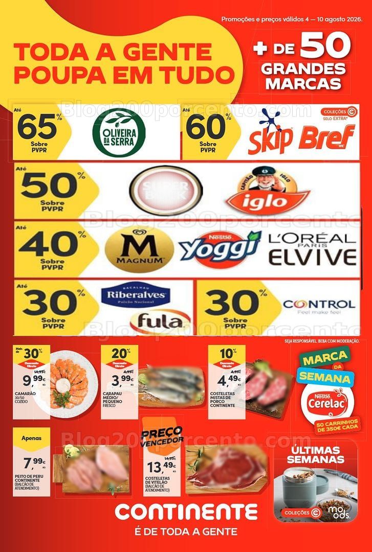 Antevisão Folheto CONTINENTE Bom Dia Promoções de 4 a 10 agosto