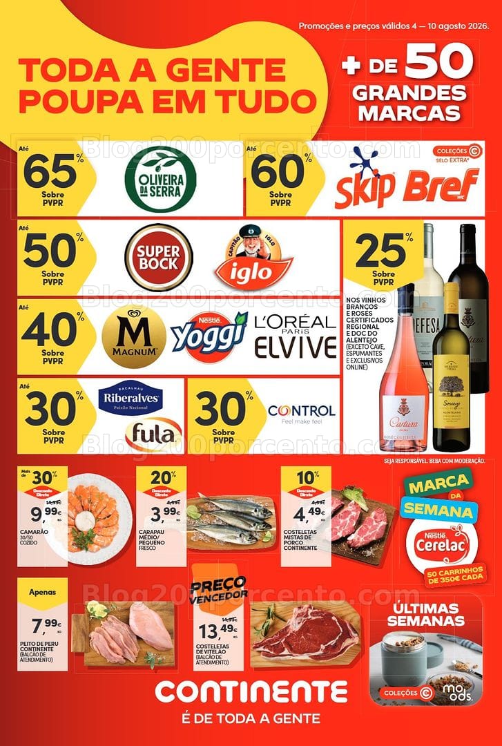 Antevisão Folheto CONTINENTE Bom Dia Promoções de 4 a 10 agosto